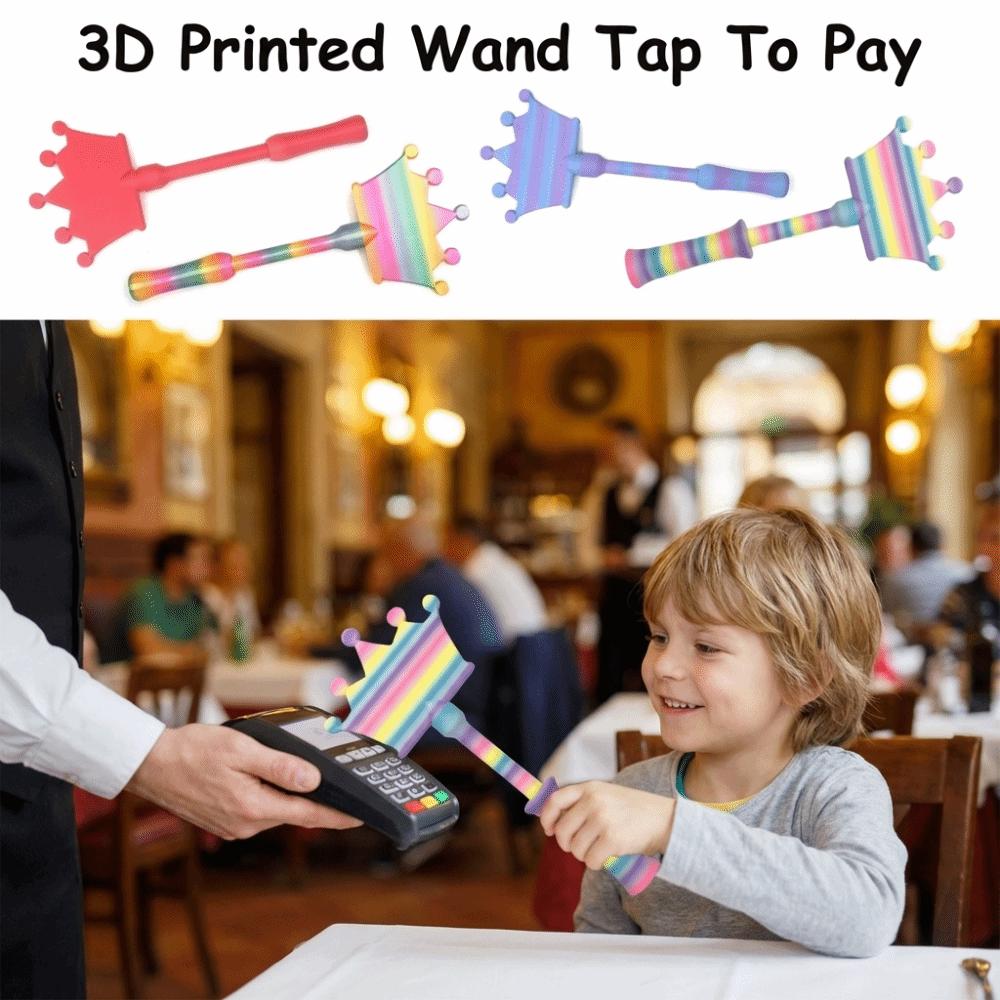 Crown Design 3D Print Wand Tap To Pay Creative Telescoping Credit Card Holder  Retail Payments