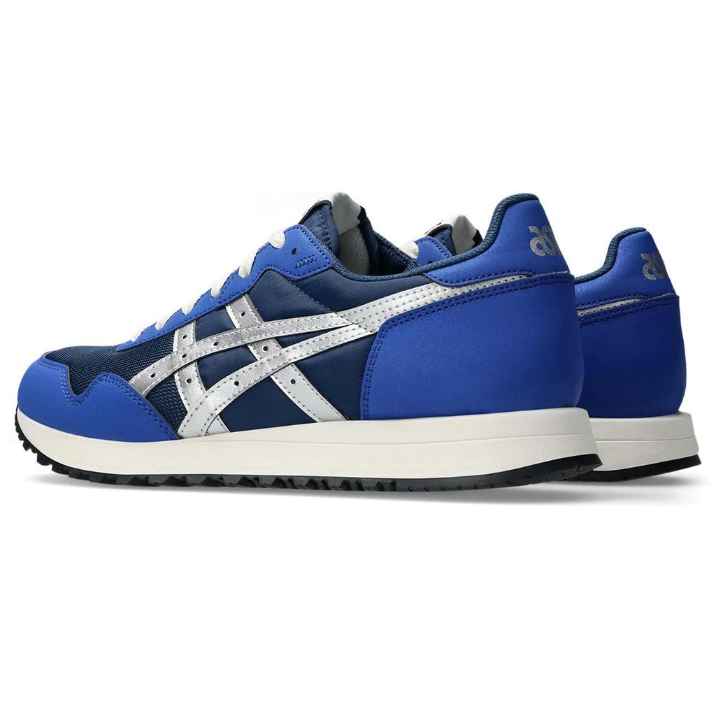 Asics Спортивная обувь Tiger Runner II Унисекс Размер 400 2E (1203A612), для взрослых, (Независимость Синий/Чистое Серебро), 26,5 см,