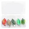 5 шт. Коробка Долголетие Форма черепахи Черная приманка Реалистичный рыболовный аксессуар