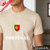 Portugal Soccer Graphic Tshirt Unisex Summer Cotton Short Sleeve Shield Flag Soccer Fan Soccer Party Supplies Casual Daily Wear