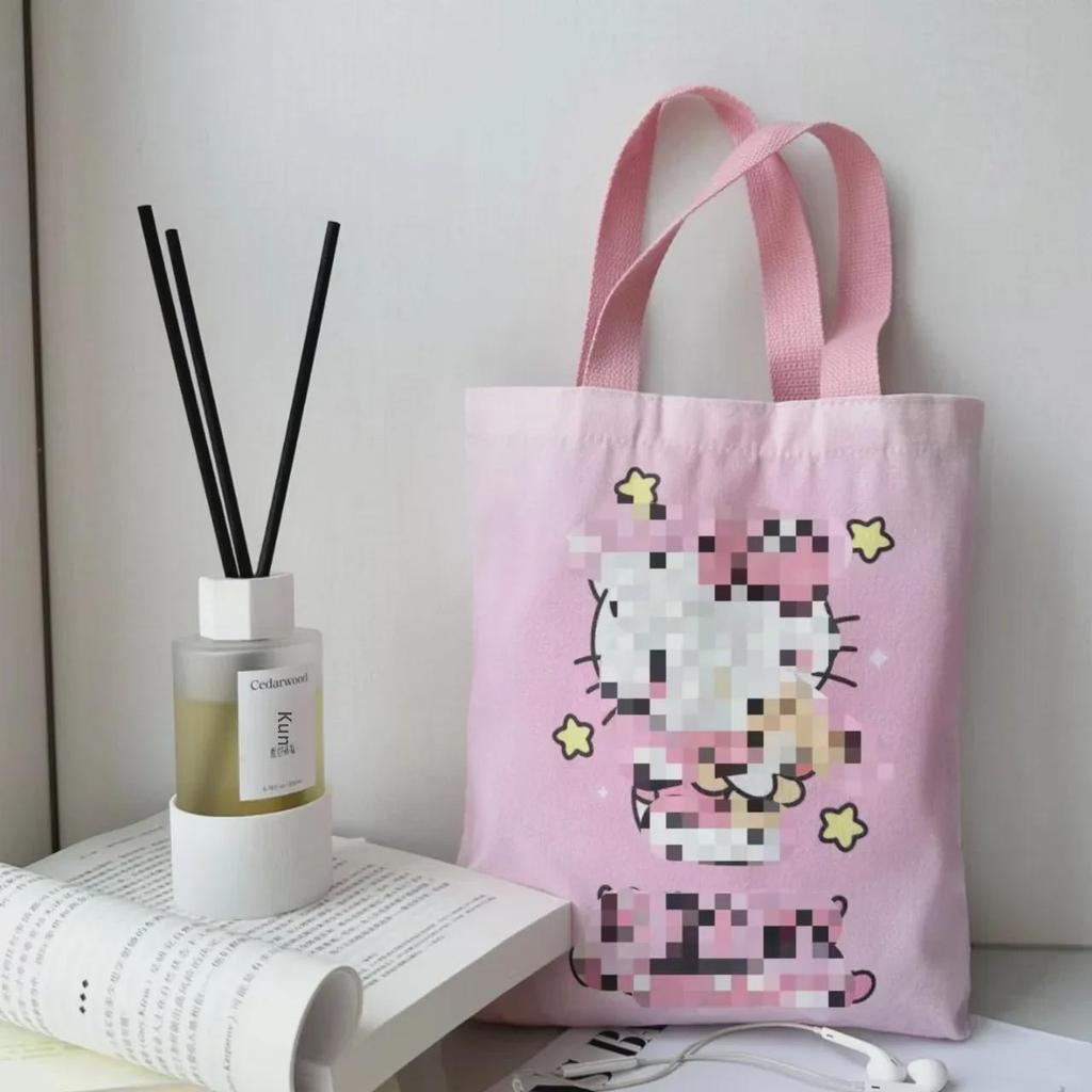 Праздничная сумка из холста с драконом: Большая вместительная новогодняя студенческая сумка через плечо