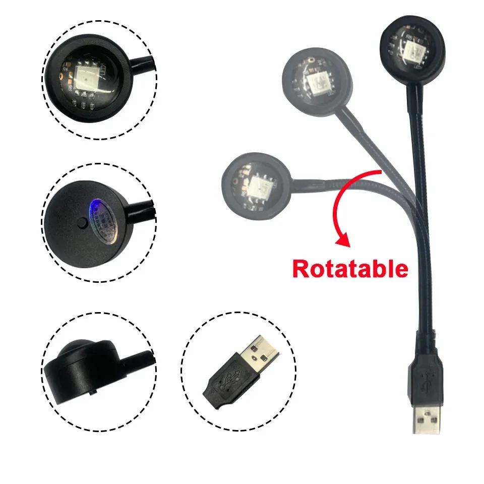 LED Rainbow Neon Night Light USB Sunset Lamp Background Atmosphere Lighting Projector Photography Wall for Bedroom Home Room