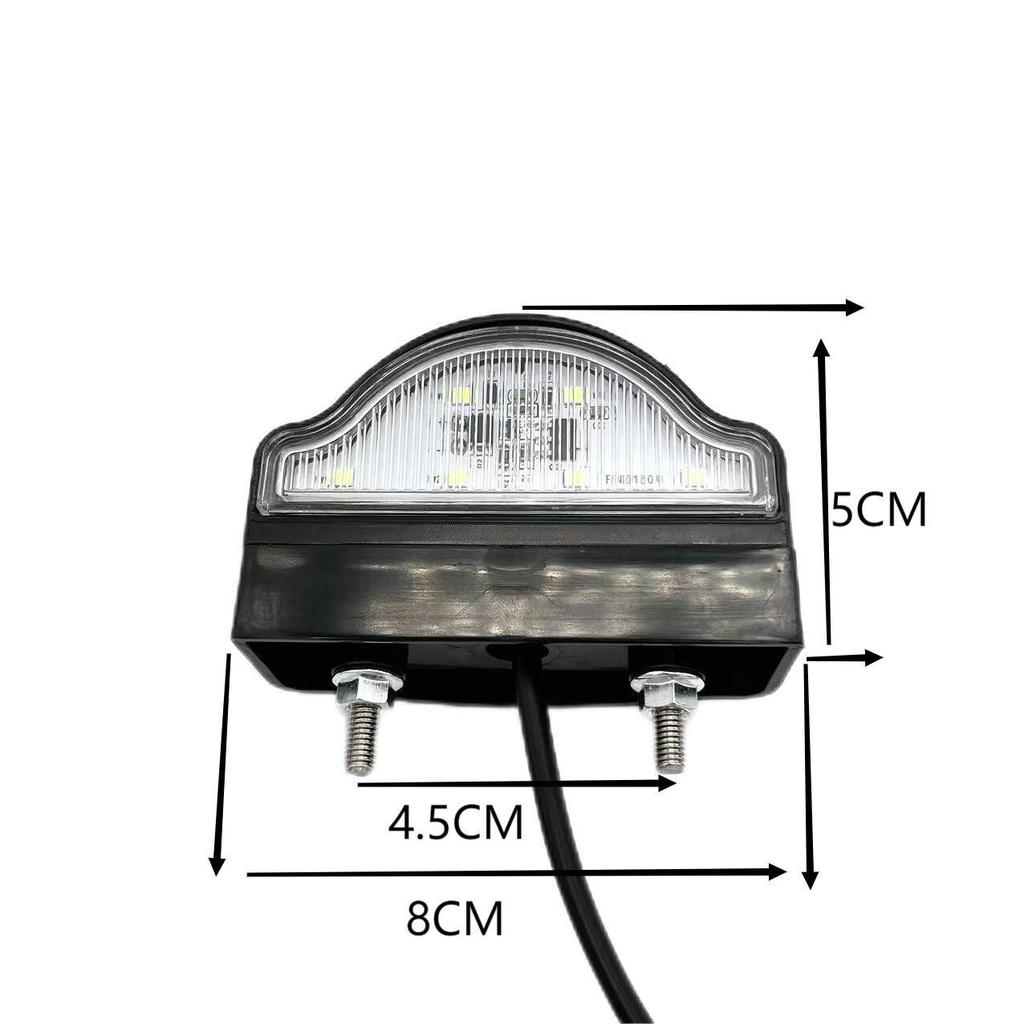 12 В/24 В светодиодный фонарь номерного знака автомобиля для прицепа кемпервана каравана универсальная подгонка