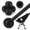 4Pcs Stabilizing Rubber Ball Feet Anti Slip Chair Leg Protectors Cap Shock Absorption Moon Chair Foot Cover for Helinox Chair