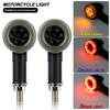 1PC Motorcycle Turn Signal Lights Flowing Turn Signal Lights LED Turn Signal Warning Indicators Blinker Amber Light Scooter