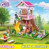 Girl Series Building Blocks House Villa Campsite Tree House Yizhi Princess Castle Assembly Toys Girl Gift