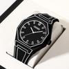 Trend Line Watch Comic Student Two Dimensional Quartz Watch Art Design Personality Watch Trend Watch