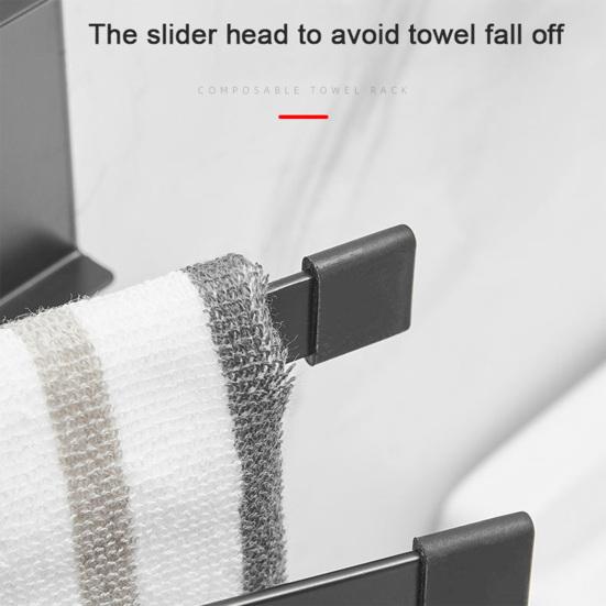 Магнитная вешалка для полотенец Установка без перфорации Многофункциональная настенная складная вешалка для сушки полотенец в ванной комнате Предотвращает переворачивание кухонной тряпки