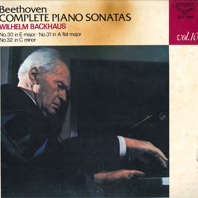 LP Record WILHELM BACKHAUS(PIANO) - Beethoven/Piano Sonatas Vol.10 SLC1890 KING 1970 Japan Classical Used