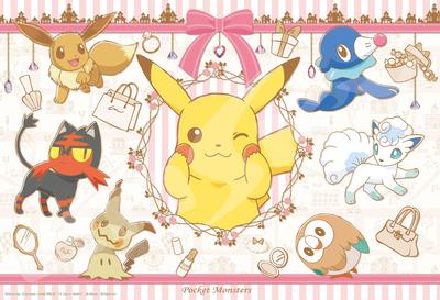ENSKY Pokemon Outing to Town 26 x 38 см Пазл Ghibli 108 больших элементов ГОЛОВОЛОМКА 108-L706