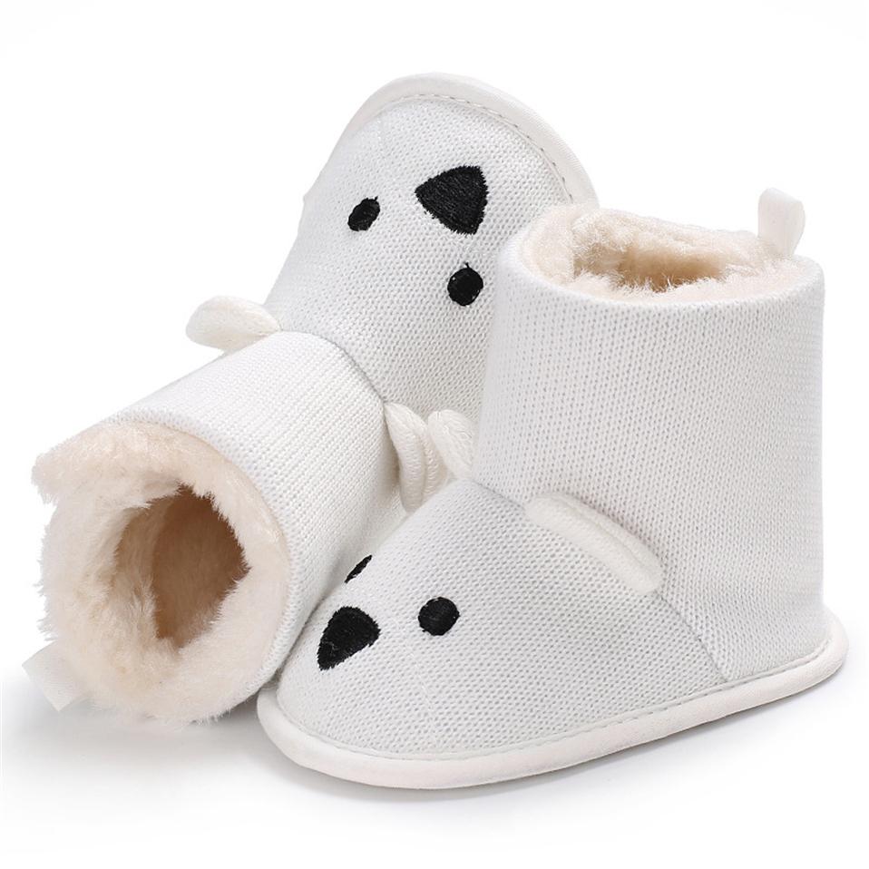 Детские зимние сапоги для новорожденных, милая обувь с мультяшным медведем для девочек и мальчиков, первые ходоки, супер-теплые ботинки для снежных полей, ботинки