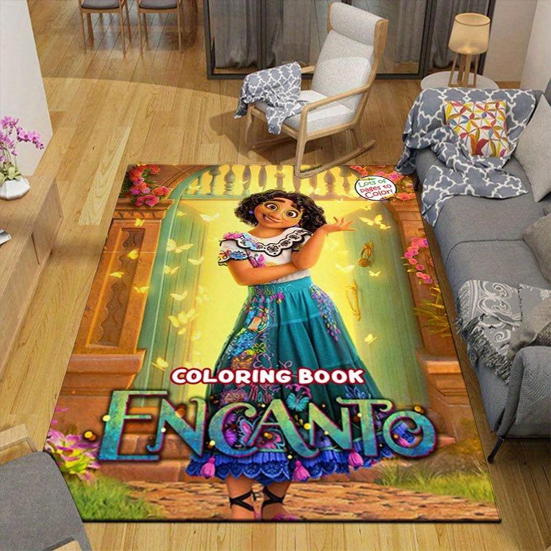 1pc Encanto Pattern Carpet Area Rug Non-slip Carpet Hand Washable Floor Mat Suitable For Living Room Bedroom Home Decor Room Decor Christmas