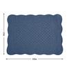 Quilted Placemats Washable-13X18 inches Rectangular Placemats for Kitchen Table-100% Cotton Fabric Rectangular Table Mats