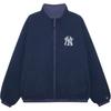 New Era FW24 MLB Логотип Двусторонняя Свободная Теплая Толстая Куртка с Воротником-стойкой с Длинным Рукавом Унисекс Куртки Темно-синий 14385095