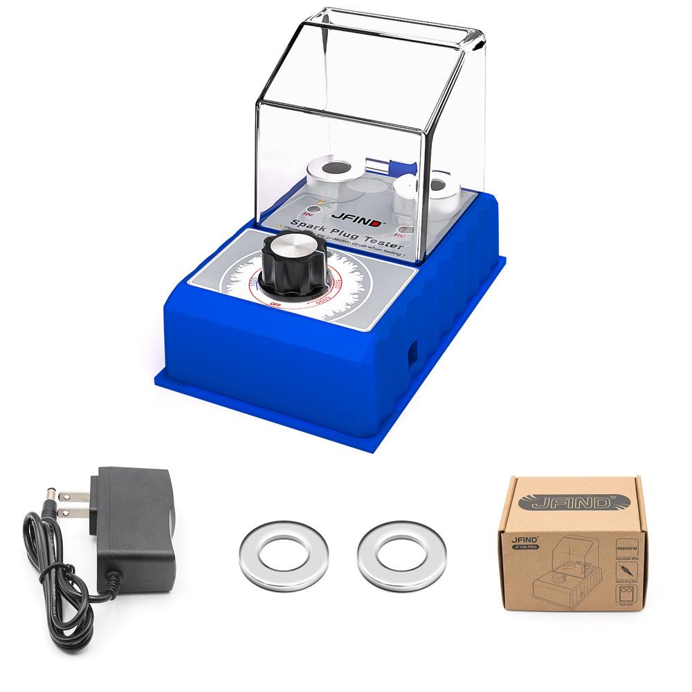 Тестер свечей зажигания с двумя отверстиями Диагностический инструмент Автомобильный 12 В Тестер искры 0-6000 об/мин Автомобильный Двигатель Зажигание Детектор Инструменты Сканер