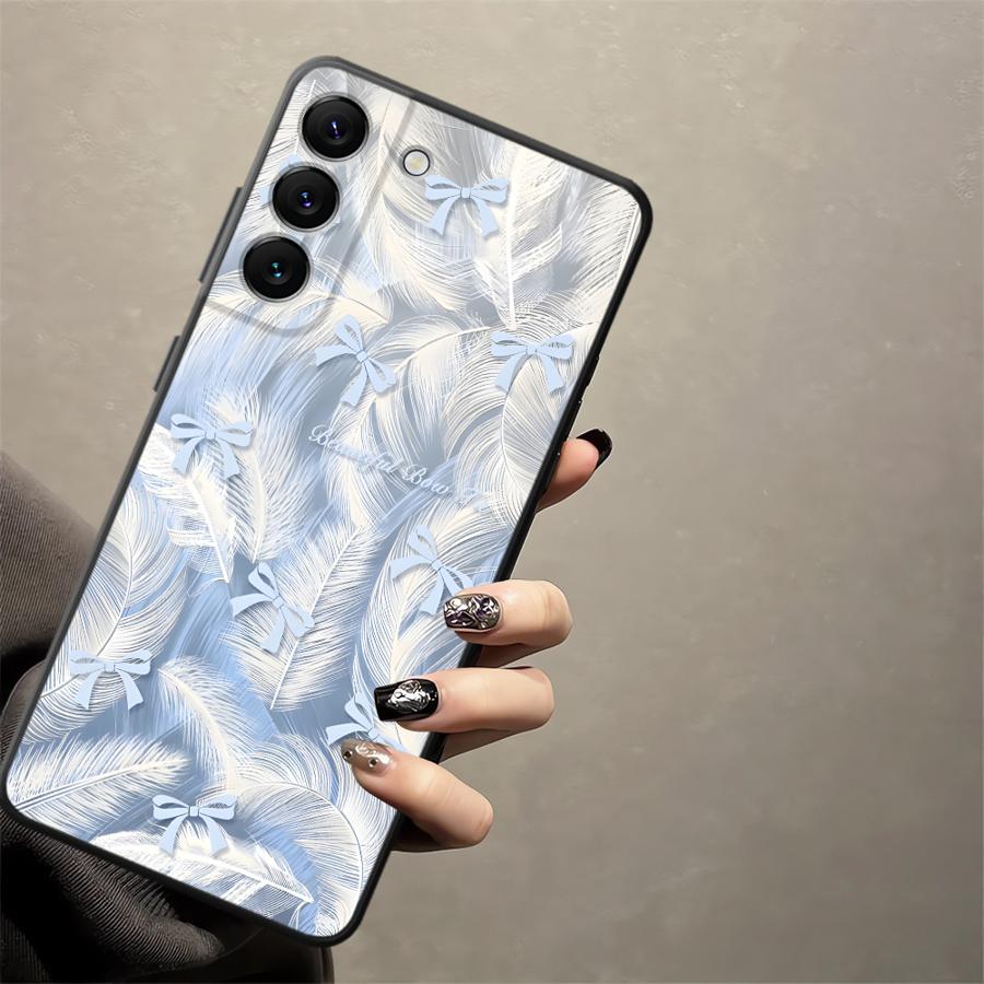 Чехол для телефона Samsung Galaxy A53 A17 A25 A16 A73 A51 A55 A52 A36 A23 A57 A15 A06 A37 A05 A50 A12 A13 A70 A41 Креативный бант