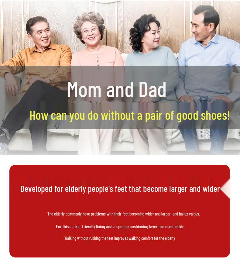 Чжан Кайли Женские Нескользящие Кроссовки Папины Кроссовки - Новый Стиль, Удобные, Легкая Мягкая Подошва для Ходьбы для Среднего и Пожилого Возраста