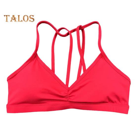 Женский спортивный бюстгальтер со съемными бретельками, беспроводной, с бретельками, спинка-борцовка, лифчик для йоги и фитнеса, быстросохнущий, без косточек, укороченный топ для тренировок в спортзале