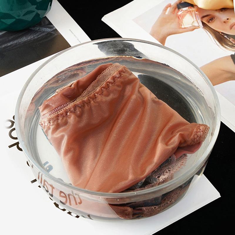 1PC Breathable Cotton Panties Briefs Lace Underwear Underpants Temptation Mid Waist Silk Intimate