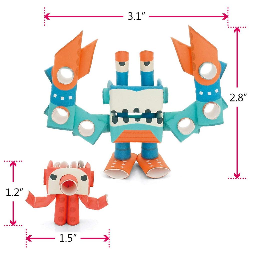 PIPEROID Octo & Deca - Paper Craft Kit for Kids and Adults - Great for Origami Lovers