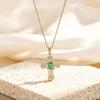 Necklace Copper Gold-plated Full Diamond Retro Light Luxury High-end Titanium Steel Chain Does Not Fade Jewelry Women