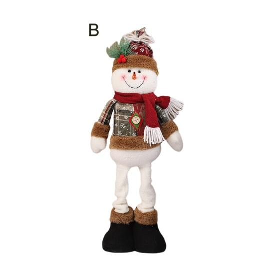 Рождественская кукла, выдвижная, стоящая, снеговик, Санта, олени, украшения ручной работы, праздничный домашний декор для украшения комнаты с елкой