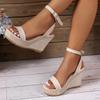 Sandals Women's Summer New Roman Style Wedge Heels Platform ShoesHigh-heeled Breathable