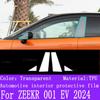 For  ZEEKR 001 EV 2024  Gearbox Panel Navigation Screen Automotive Interior TPU Protective Film Cover Anti-Scratch Sticker