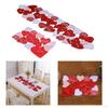 Дорожка на стол ко Дню святого Валентина, украшения ко Дню святого Валентина, 15x54 дюйма, кухня, столовая