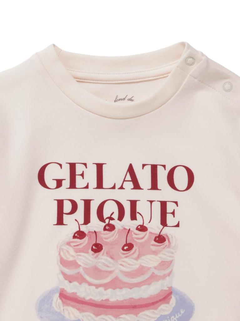 Gelato Pique Baby Cake Long Size 80 One-Point T-Shirt, PBCT254499, PNK,