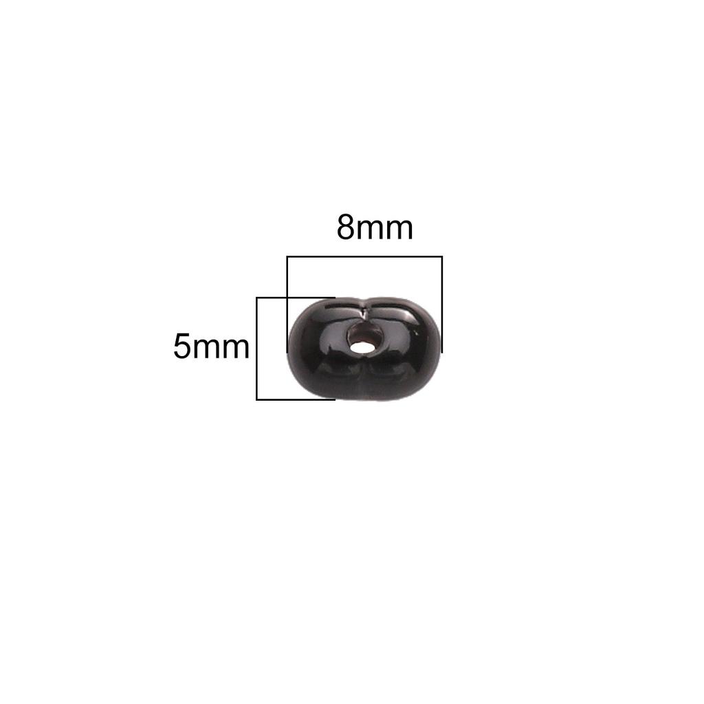 Бусины для браслетов ручной работы 8x5 мм Однотонные бусины Светлые арахисовые бусины Акриловые бусины из проса Бусины-россыпи Бусины Аксессуары для самостоятельного изготовления Струны Браслеты