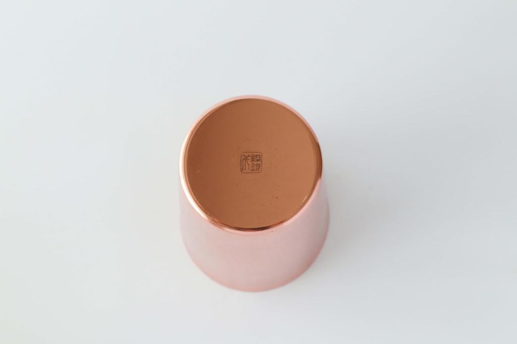 Магазин медных изделий Asakusa Copper Silver. Стакан из чистой меди, 400 куб. см. Стакан из меди, изготовленный мастером с 40-летним опытом работы.. Хосино, опыт.