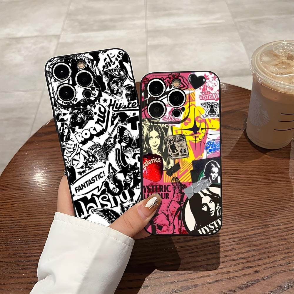 Чехол для телефона H-Hysteric Glamour Girl Для 17 Pro Max Iphone 14 Pro Max 12 16 15 13 Pro 11 Xr X Xs 8 7 Plus Задняя крышка