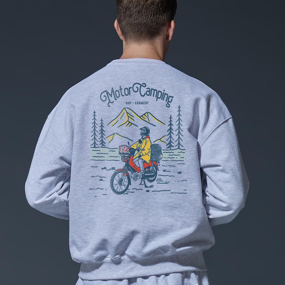OHP Ohp X Cubment Моторный Кемпинг Большой Тяжелый Свитшот G