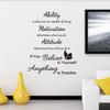 Room Wall Decor Wall Art Sticker Motivational Wall Decal Inspirational Quotes Modern Wall Decals