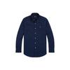 Polo FW23 Solid Logo Embroidered Single-Breasted Long Sleeve Shirt Men Shirts Navy-Blue 710816538-001