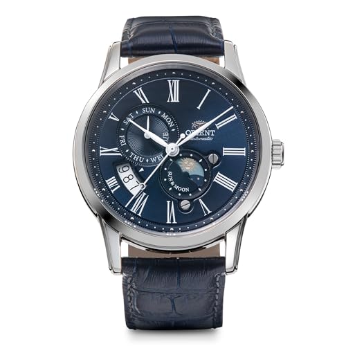 [ORIENT] ORIENT SUN&MOON Automatic Watch, Mechanical, Automatic Movement, with Domestic Manufacturer's Warranty, Classic RN-AK0004L, Men's, Navy