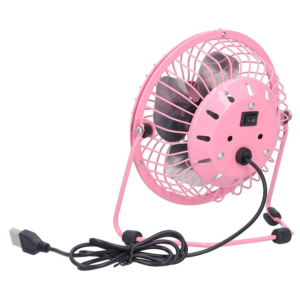 Fan USB Portable Silent Aluminum Blade Desk Desktop Iron Crafts Fans