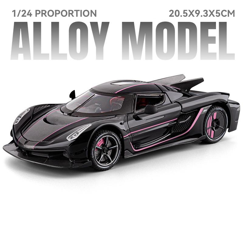 1:24 KNSG Jesko Absolut ONE 1 Gemera GT Суперкар Сплав Металл Литье под давлением Модель Автомобиля Домашний Декор Настольный Дисплей Украшение День Рождения