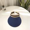 Irene Natural Sun Cap Visor Straw Vacation Hat