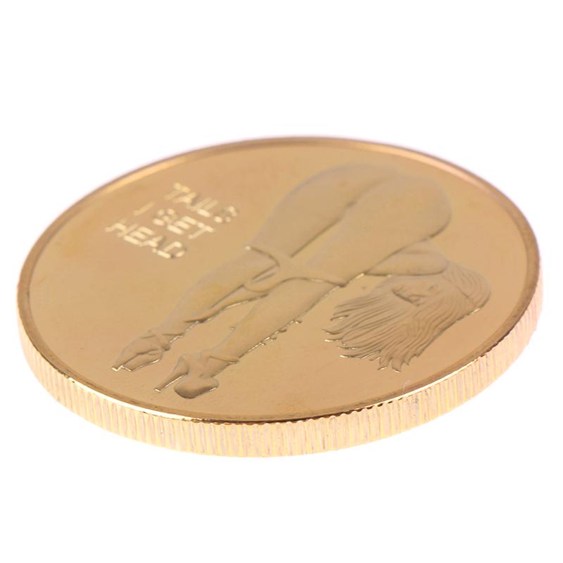 Двусторонняя сексуальная женская монета для взрослых, памятные монеты для счастливой девушки