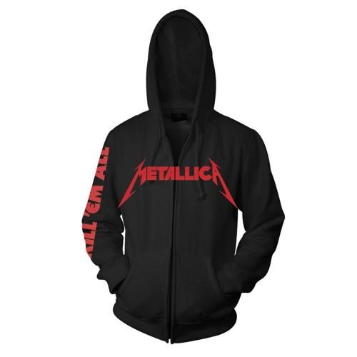Metallica Толстовка на молнии унисекс для взрослых Kill Em All