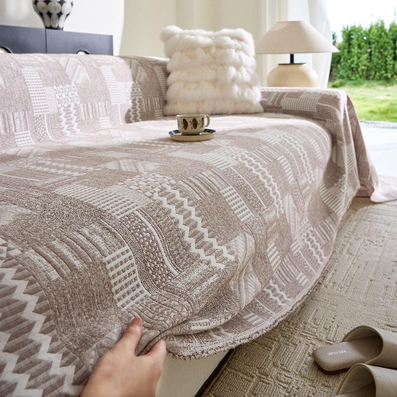 Многофункциональное washed cotton диванное воздушное одеяло двустороннее трехслойное пряжеокрашенное пылезащитное чехол на диван защитный чехол для мебели Y003