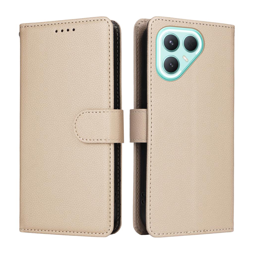 For TECNO Pova 7 Pro 5G Case RFID Blocking 3 Card Slots PU Leather Phone Cover with Wrist Strap