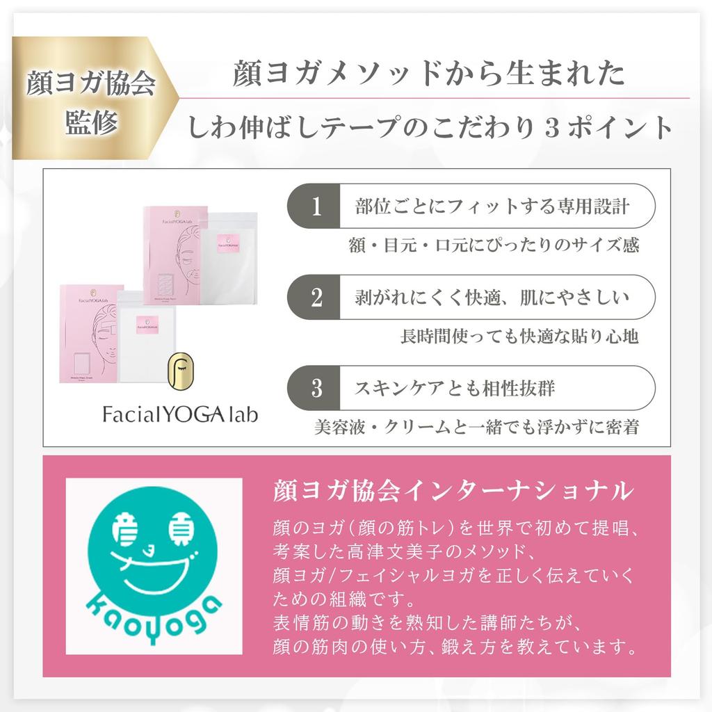Лаборатория лицевой йоги Разглаживающая морщины лента Под контролем Ассоциации лицевой йоги Лента для и Лифтинг Патчи для прессования морщин (64 листа) - - Поднимать
