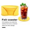 10 шт. фетровые подставки, теплоизоляция, водопоглощение, защита от ожогов, чашка, бутылка для напитков, противоскользящие салфетки