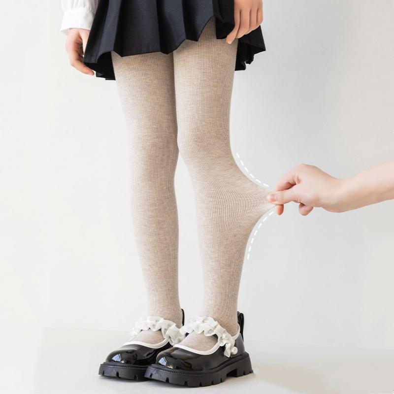 Children's Fleece Thickened Tights Autumn Winter New Warm Kids Leggings Simple Student Princess Dance Teenage Pantyhose 5-12Year