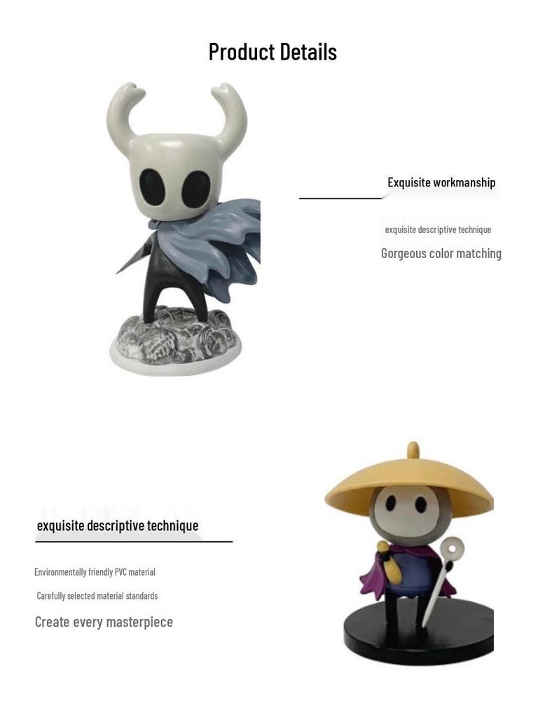 Набор из 6 фигурок Hollow Knight, 6,5 дюйма, 6 стилей: Шершень, Королева, Белка