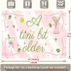 Martini-themed party banner - Pink and green, featuring martini glasses, lime slices, bows and stars -