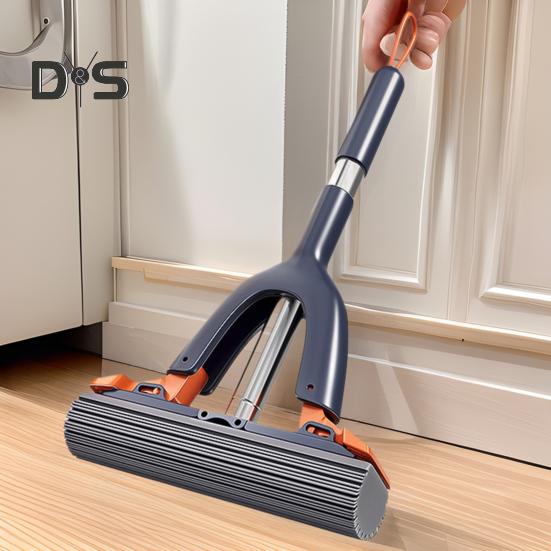 Ручная швабра для мытья полов, легкая, простая в эксплуатации губчатая швабра с функцией самовыдавливания, кухонный инструмент для мытья окон и стекол